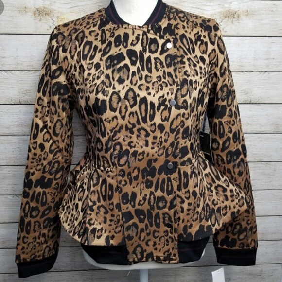 Leopard Bomber Jacket - Picture 1 of 7